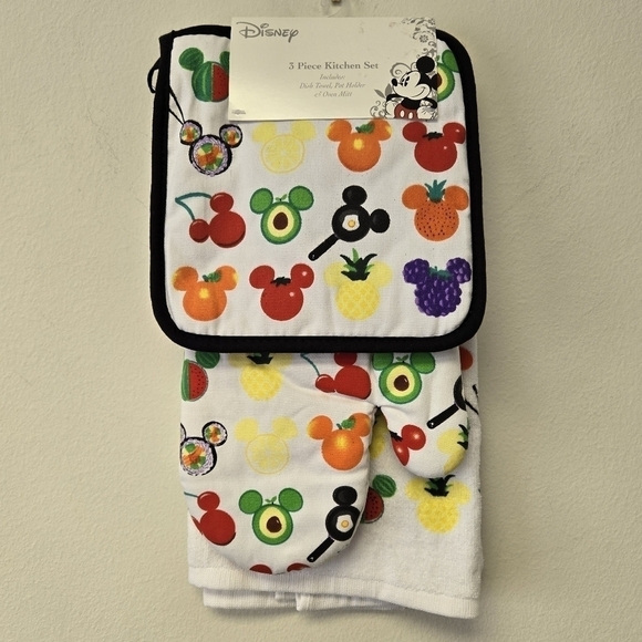 Disney Other - Disney Mickey Mouse Shaped Food Kitchen 3 Piece Set